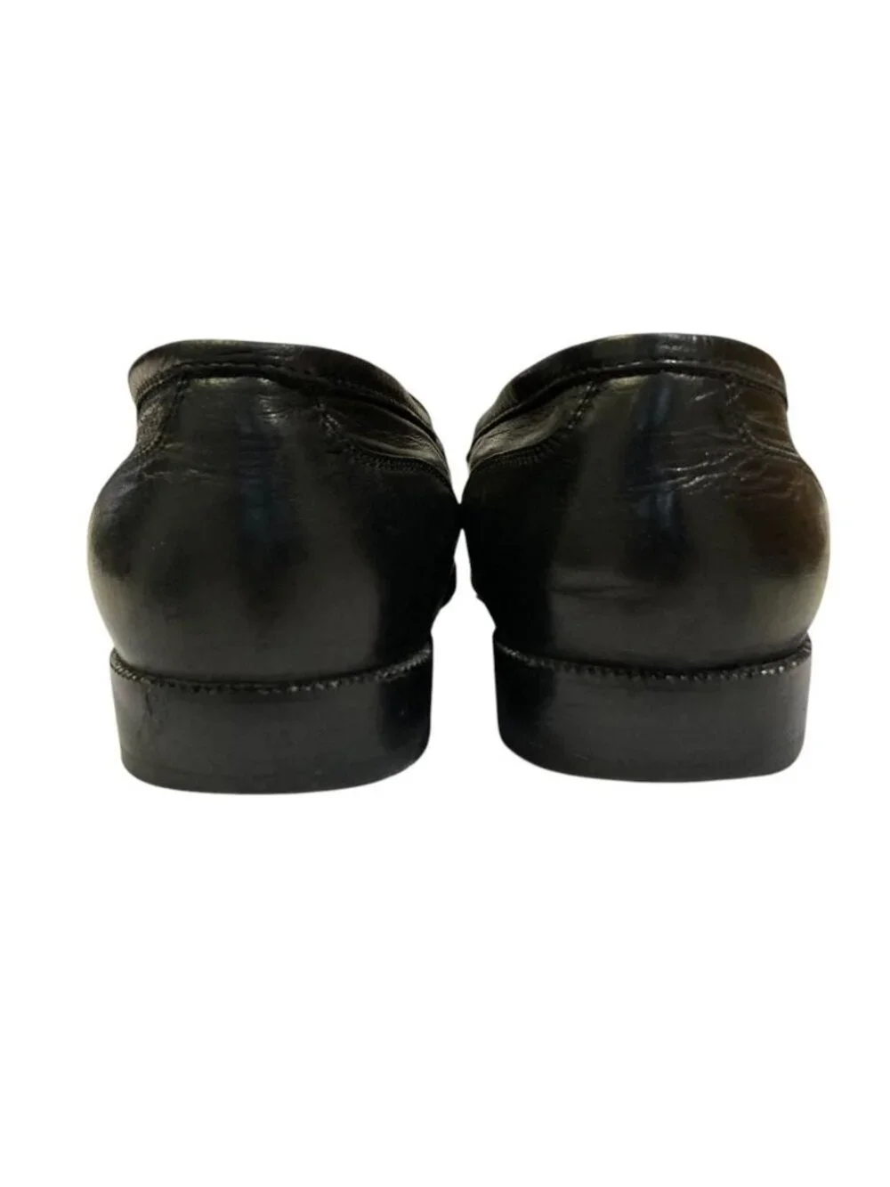 Chanel Vintage Turnlock CC Logo Leather Loafers Equivalent Black Second